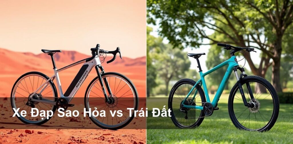 So Sánh Xe Đạp Trên Sao Hỏa Và Trái Đất: Điểm Khác Biệt Nổi Bật